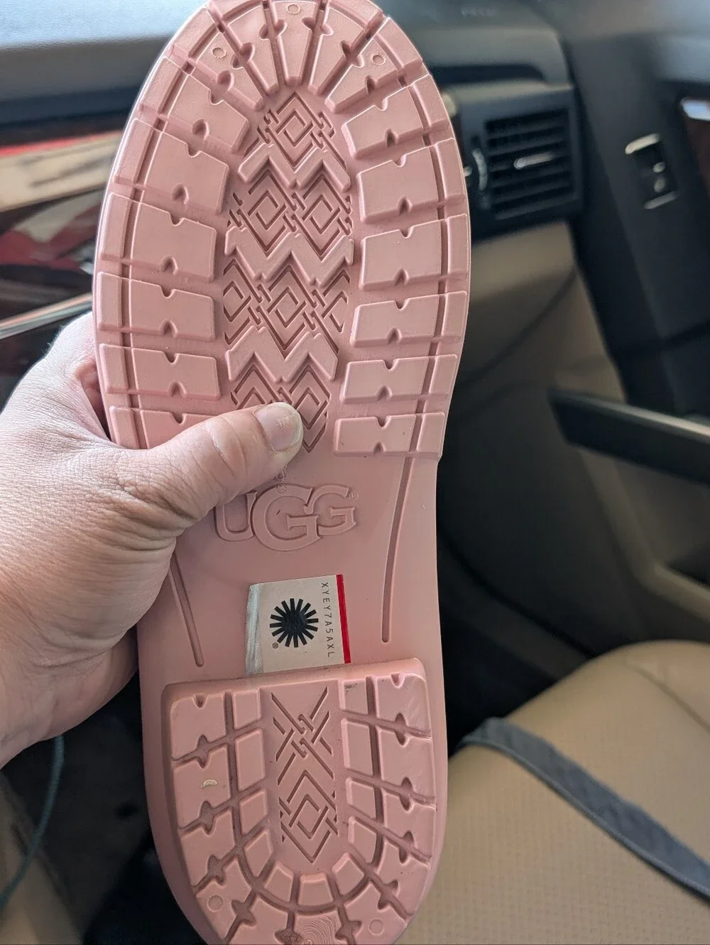 UGG Ladies' Pink Gloss Rain Boot